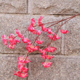 Max Maxb Peach Blossom Cherry Plum Branch Silk Flowers Wedding Bouquet Rose Red