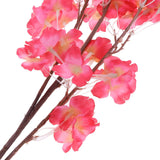 Max Maxb Peach Blossom Cherry Plum Branch Silk Flowers Wedding Bouquet Rose Red