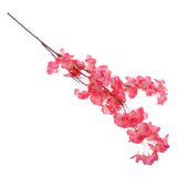 Max Maxb Peach Blossom Cherry Plum Branch Silk Flowers Wedding Bouquet Rose Red