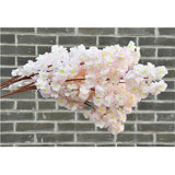 Max Maxb Peach Blossom Branch Silk Flowers  Home Wedding Decor Light Pink_3 Branches