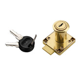 Maxbell  Office Desk Drawer Locker Cupboard Closet Security Lock Gold 32mm