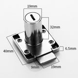Maxbell  Office Desk Drawer Locker Cupboard Closet Security Lock Gold 32mm