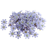 100Pieces Artificial Flower Head Silk Daisy Wedding Decoration Blue