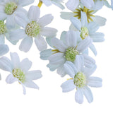 100Pieces Artificial Flower Head Silk Daisy Wedding Decoration Light Blue