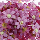Maxbell 100Pieces Artificial Flower Head Silk Daisy Wedding Decoration Purple Red