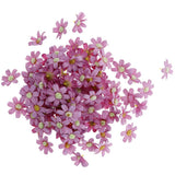Maxbell 100Pieces Artificial Flower Head Silk Daisy Wedding Decoration Purple Red
