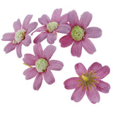 Maxbell 100Pieces Artificial Flower Head Silk Daisy Wedding Decoration Purple Red
