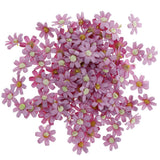 Maxbell 100Pieces Artificial Flower Head Silk Daisy Wedding Decoration Purple Red