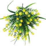 Maxbell Artificial Plastic Simulation Gypsophila Flower Home Wedding Decor Yellow