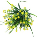 Maxbell Artificial Plastic Simulation Gypsophila Flower Home Wedding Decor Yellow