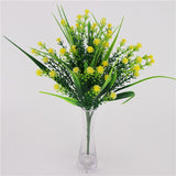 Maxbell Artificial Plastic Simulation Gypsophila Flower Home Wedding Decor Yellow