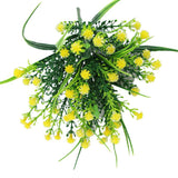 Maxbell Artificial Plastic Simulation Gypsophila Flower Home Wedding Decor Yellow