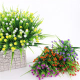 Maxbell Artificial Plastic Simulation Gypsophila Flower Home Wedding Decor Yellow