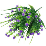 Maxbell Artificial Plastic Simulation Gypsophila Flower Home Wedding Decor Purple
