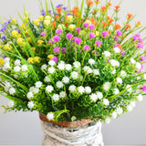 Maxbell Artificial Plastic Simulation Gypsophila Flower Home Wedding Decor Purple