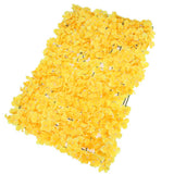 Max Maxb Artificial Pastic Silk Hydrangea Flower Carpet for Wedding Decor Yellow