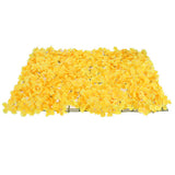 Max Maxb Artificial Pastic Silk Hydrangea Flower Carpet for Wedding Decor Yellow