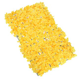 Max Maxb Artificial Pastic Silk Hydrangea Flower Carpet for Wedding Decor Yellow