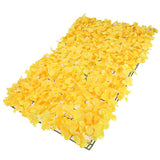 Max Maxb Artificial Pastic Silk Hydrangea Flower Carpet for Wedding Decor Yellow