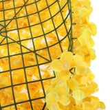 Max Maxb Artificial Pastic Silk Hydrangea Flower Carpet for Wedding Decor Yellow