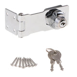 Max Maxb Zinc Alloy Door Entry Lock Security Bolt Anti-theft Lock Buckle 4‘’