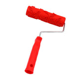 Max Maxb 7 inch Embossing Paint Roller Painting Brush With Handle Wall Decor #5