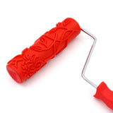 Max Maxb 7 inch Embossing Paint Roller Painting Brush With Handle Wall Decor #5