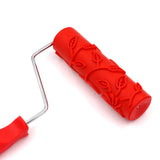 Max Maxb 7 inch Embossing Paint Roller Painting Brush With Handle Wall Decor #5