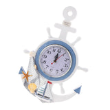 Sea Beach Naudical Themed Anchor Clock Wall Hanging Decor Ornament Time e