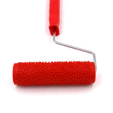 Max 7 inch Embossing Paint Roller Painting Brush With Handle Wall Decor #11
