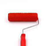 Max 7 inch Embossing Paint Roller Painting Brush With Handle Wall Decor #11