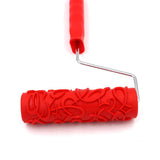 Max 7 inch Embossing Paint Roller Painting Brush With Handle Wall Decor #15