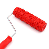 Max 7 inch Embossing Paint Roller Painting Brush With Handle Wall Decor #15