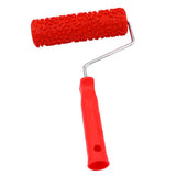 Max 7 inch Embossing Paint Roller Painting Brush With Handle Wall Decor #16