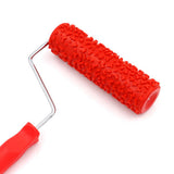 Max 7 inch Embossing Paint Roller Painting Brush With Handle Wall Decor #16