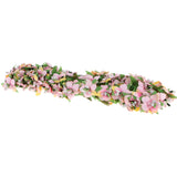 Artificial 72-Head Peach Blossom Silk Flower Bouquet Plant Home Decor Pink