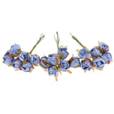 Max Maxb 60pcs Artificial Camellia Flowers Branch Wedding Bouquets Decor Dark Blue