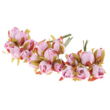 Max Maxb 60pcs Artificial Camellia Flowers Branch Wedding Bouquets Decor Pink