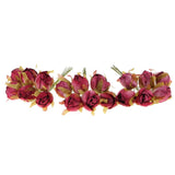 60pcs Artificial Camellia Flowers Branch Wedding Bouquets Decor Rose Red