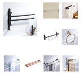 Maxbell Bath Towel Shelf Hanger Kitchen Rail Rack Pot Lid Storage 40cm, with 4 Hooks