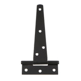 Maxbell 1 Pair Heavy Duty T Hinge Cabinet Shed Door Gate Tee Hinge Black 5inch