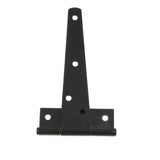 Maxbell 1 Pair Heavy Duty T Hinge Cabinet Shed Door Gate Tee Hinge Black 5inch