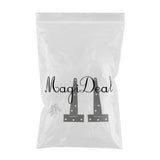 Maxbell 1 Pair Heavy Duty T Hinge Cabinet Shed Door Gate Tee Hinge Black 6inch