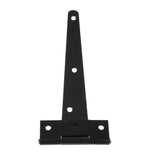 Maxbell 1 Pair Heavy Duty T Hinge Cabinet Shed Door Gate Tee Hinge Black 6inch