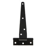 Maxbell 1 Pair Heavy Duty T Hinge Cabinet Shed Door Gate Tee Hinge Black 6inch