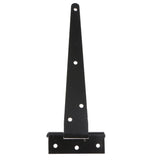 Maxbell 1 Pair Heavy Duty T Hinge Cabinet Shed Door Gate Tee Hinge Black 8inch