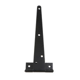 Maxbell 1 Pair Heavy Duty T Hinge Cabinet Shed Door Gate Tee Hinge Black 8inch