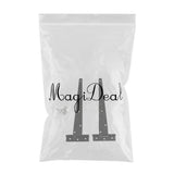 Maxbell 1 Pair Heavy Duty T Hinge Cabinet Shed Door Gate Tee Hinge Black 12inch