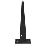 Maxbell 1 Pair Heavy Duty T Hinge Cabinet Shed Door Gate Tee Hinge Black 12inch