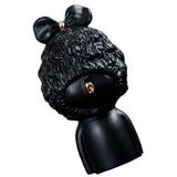 Maxbell Resin Figurine Statue Craftwork Cartoon Curly Girl Dolls Home Decor Black